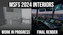 create 3d msfs 2024 airport interior, control tower, and terminal modeling