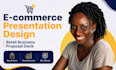 ecommerce presentation design, retail business proposal deck