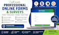 create jotform, google form, cognito form, type form, online form, surveys