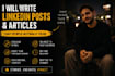 write engaging linkedin posts and articles