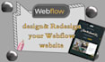 redesign and develop webflow website, webflow website, web flow