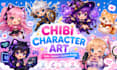draw cute chibi character illustrations