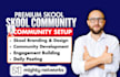 setup skool community, create online course content and automate monetization