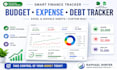 build budget spreadsheet, finance tracker, debt tracker, google sheets dashboard