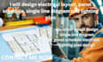 design electrical layout, panel schedule, single line diagram and lighting plan