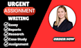 do urgent essay writing, case study, research and summary