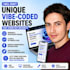 craft unique vibe coded websites that stand out instantly