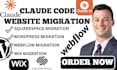 migrate claude, lovable or replit ai website to wordpress claude code ai