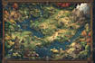 illustrate a gorgeous game fantasy dnd map
