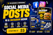 design social media posts and youtube thumbnails
