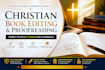 do christian book editing proofreading ebook formatting, KDP book formatting