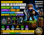 create minecraft 3d models textures animations character designs in blockbench