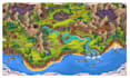 do board game illustration fantasy map, battle map game illustration print ready
