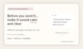 rewrite your difficult message so it sounds calm and clear