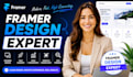 design framer website and landing page