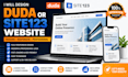 develop duda website design using duda website builder build looka site123 site