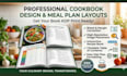 design your professional cookbook interior and custom meal plan layout