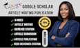 write and publish your research article scopus google scholar journal