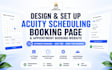 design and set up acuity scheduling booking page and appointment booking website