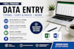 do data entry in exel and word, typing, copy and paste work perfectly