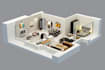 design airbnb interior that boosts bookings with 3d render and layout