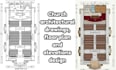 create church architectural drawings  floor plan and elevation design