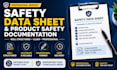format professional safety data sheet for product compliance