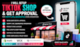setup tiktok shop integrate shopify, wix, or squarespace full approval