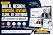 build  desig  redesign  clone or customize your wordpress website