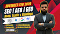 do advanced SEO, GEO and aeo optimization