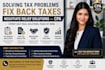 be solving tax problems, fix back taxes, negotiate relief solutions as CPA