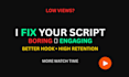 rewrite your youtube script to improve retention and views