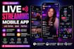 develop live streaming app, video streaming app ott app like tiktok, bigo
