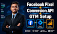 setup facebook pixel, conversion API, GTM and ga4 ecommerce tracking