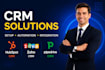 setup hubspot CRM, zoho CRM, pipedrive CRM workflow automation and integration