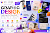 design media posts, banners, logo
