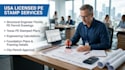 provide structural engineer florida pe permit texas drawing USA pe stamp