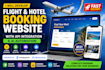 develop flight and hotel booking website API integration ai automation