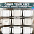 design canva planner, digital planner, and printable planner editable template