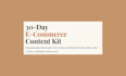 send ecommerce content kit with 30 captions