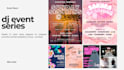 design event flyers for djs, clubs, and music events