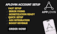 help to create applovin account setup