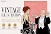 create vintage art deco illustrations for any purpose