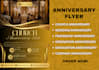 design modern anniversary flyer