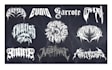 create black metal, death metal, gothic font logo