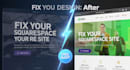 fix squarespace website issues, improve design, speed, and conversions
