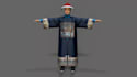make 3d cinematic character model,3d scanned character,ue5 figurine render,daz3d