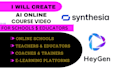 do ai online school course video course module on heygen