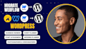 migrate webflow design to wordpress for photographers and videographers