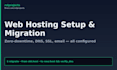 set up your web hosting and migrate your website